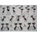 Временные татуировки в ассортименте Waterproof body tattoo stickers